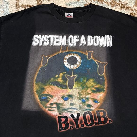 2005 System of a Down BYOB Mezmerize Shirt Size XL Alternative Numetal Band Tee - Picture 2 of 6